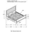 Kauffman California King, Eastren King, & Queen Panel Bed Dark Cocoa