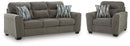 Olten Living Room Set - Graphite 2-Piece: Sofa/Oversized Chair