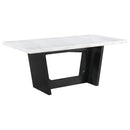 Sherry Rectangular Marble Top Dining Table set