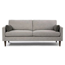 TRAFTON COLLECTION LEATHER STATIONARY SOFA W/2 PILLOWS- S10ELU
