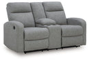 Gauntlet Reclining Loveseat with Console