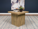 Devar Square Engineered Wood End Table Mango