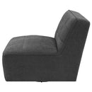 Cobie Upholstered Swivel Armless Chair