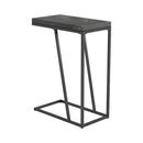 Sergio Chevron Rectangular Accent Table Rustic Grey