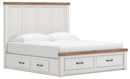 Ashley Savonport King Panel Storage Bed — Plus
