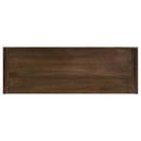 Ornelas 46-inch Console Table with Slatted Shelf Mango Brown