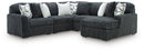 Midnight-Madness Sectional with Chaise