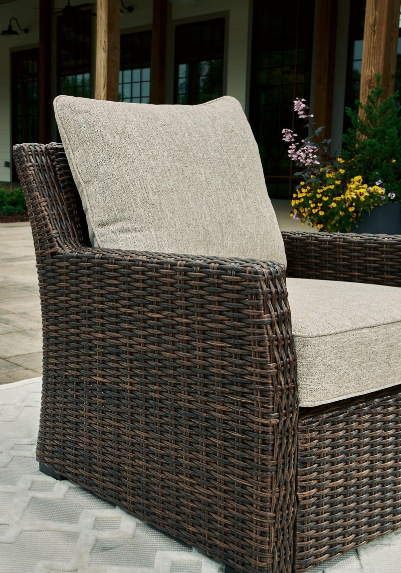 Brook Ranch Outdoor Lounge Chair with Cushion