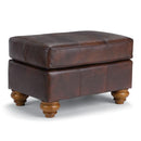 F64 LEATHER OTTOMAN- F64RLU