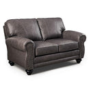NOBLE LOVESEAT LEATHER STATIONARY LOVESEAT- L64ELU