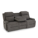 O'NEIL COLLECTION POWER RECLINING SOFA W/ FOLD DOWN TABLE- S920RZ4