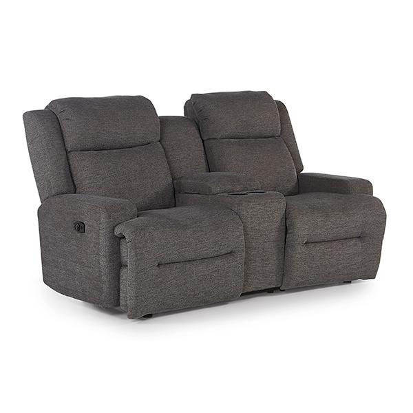 O'NEIL LOVESEAT POWER HEAD TILT SPACE SAVER CONSOLE LOVESEAT - L920RY4 image