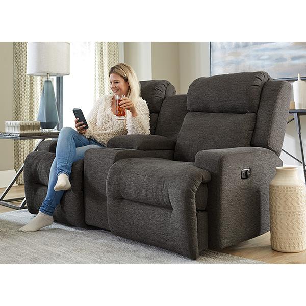 O'NEIL LOVESEAT POWER HEAD TILT ROCKER CONSOLE LOVESEAT - L920RY7