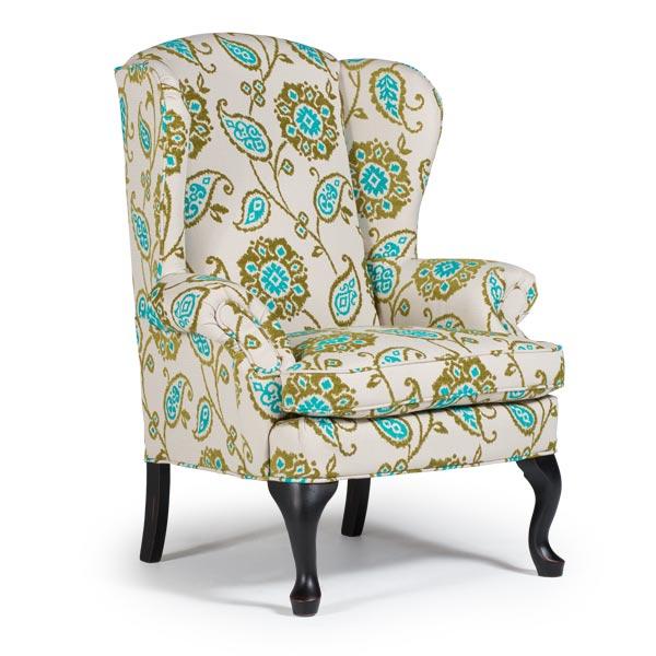 SYLVIA QUEEN ANNE WING CHAIR- 0710R