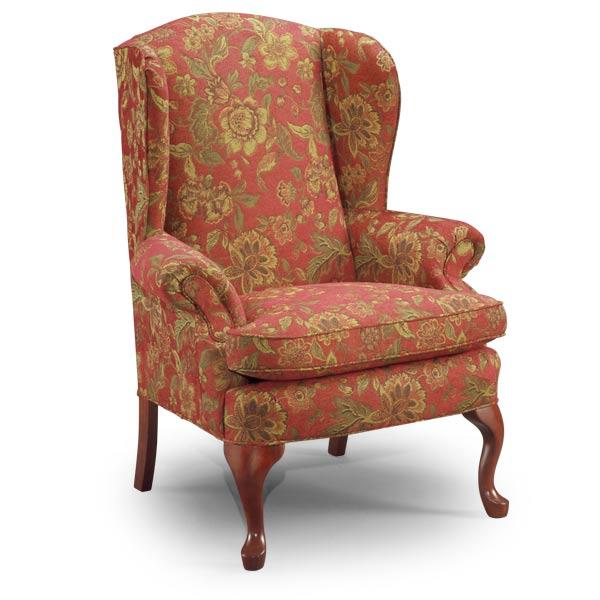 SYLVIA QUEEN ANNE WING CHAIR- 0710R