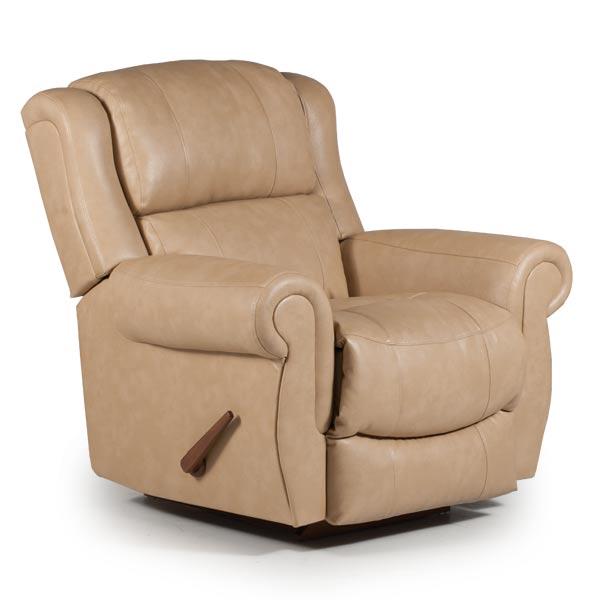 TERRILL LEATHER SWIVEL GLIDER RECLINER- 8N75LU