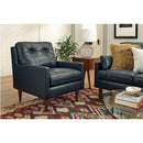 TREVIN LEATHER CLUB CHAIR- C38BGLU