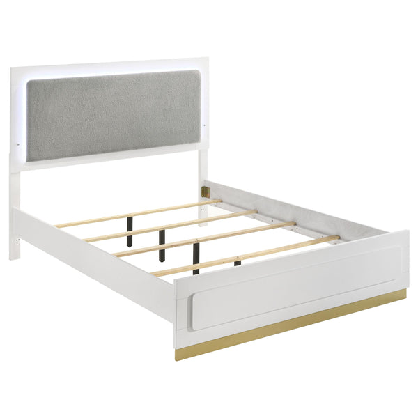 Caraway California King, E.King, & Queen Bed Black & White image