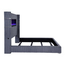 Tisdall Wingback Bed with Flame Visualizer